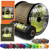 Picture of TECEUM Paracord Type III 550 Black -100 ft - 4mm - Tactical Rope MIL-SPEC - Outdoor para Cord -Camping Hiking Fishing Gear and Equipment EDC Parachute Cord Strong Survival Utility Rope 016