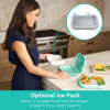 Picture of Bentgo® Kids Chill Lunch Box - Leak-Proof Bento Box with Removable Ice Pack & 4 Compartments for On-the-Go Meals - Microwave & Dishwasher Safe, Patented Design, & 2-Year Warranty (Aqua)
