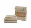 Picture of LANE LINEN 100% Organic Cotton Twin XL Sheets Set 3-Piece Pure Percale Bedsheets Bedding Breathable Fits Mattress Upto 15" Deep - Taupe