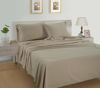 Picture of LANE LINEN 100% Organic Cotton Twin XL Sheets Set 3-Piece Pure Percale Bedsheets Bedding Breathable Fits Mattress Upto 15" Deep - Taupe