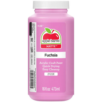 Picture of Apple Barrel, Fuchsia Acrylic Paint in Assorted Colors (16 Ounce), 21122, 16 Fl Oz (Pack of 1)