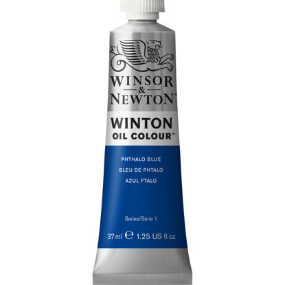Picture of Winsor & Newton Winton Oil Color, 37ml (1.25-oz) Tube, Phthalo Blue
