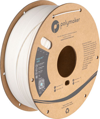 Picture of Polymaker ABS Filament 1.75mm White, ABS 3D Printer Filament 1.75mm Heat Resistant 1kg - PolyLite ABS 3D Printing Filament 1.75mm, Strong & Durable, Dimensional Accuracy +/- 0.03mm