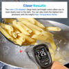 Picture of Etekcity Infrared Thermometer Temperature Gun -58°F to 1130°F, Laser Temp IR Tool for Cooking, Grill, Pizza Oven, Griddle with Adjustable Emissivity and Max Measure with Color LCD Screen Black