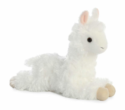 Picture of Aurora® Adorable Mini Flopsie™ Ansy Alpaca™ Stuffed Animal - Playful Ease - Timeless Companions - White 8 Inches