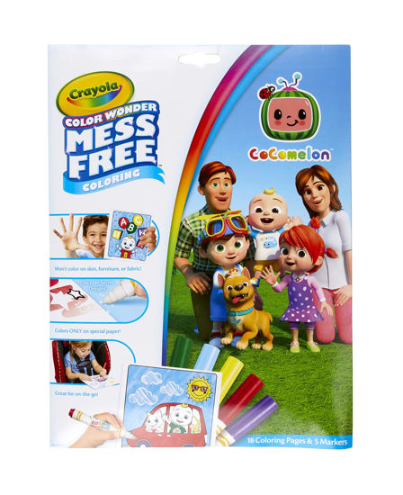 GetUSCart Crayola Color Wonder - 1079115 Crayola Color Wonder Cocomelon Coloring Pages Markers Mess Free Coloring Gift For Kids Age 3 4 5 6 550 
