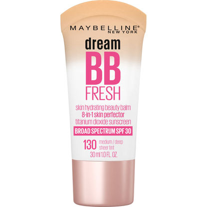Picture of MAYBELLINE New York Dream Fresh Skin Hydrating BB cream, 8-in-1 Skin Perfecting Beauty Balm with Broad Spectrum SPF 30, Sheer Tint Coverage, Oil-Free, Medium/Deep, 1 Fl Oz