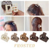 Picture of Medium Claw Hair Clips for Women Girls, 2" Matte Rectangle Small Hair Claw Clips for Thin/Medium Thick Hair, Hair Jaw Clips Nonslip Clips (Warm color)