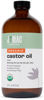 Picture of J MAC BOTANICALS Organic Castor Oil Cold Pressed (Glass Bottle, 16 oz), pure castor oil, hexane free, castor oil for face, skin, castor oil for eyelashes, cold pressed organic castor oil
