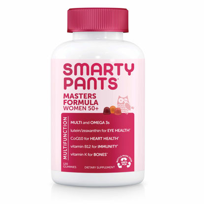 Picture of SmartyPants Women's Masters 50+ Multivitamin: Vitamin C, D3 & Zinc for Immunity, Lutein/Zeaxanthin for Eye Health*, CoQ10 for Heart Health, Omega 3 Fish Oil (EPA & DHA), B6, 120 Count (30 Day Supply)