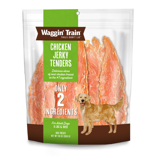 Picture of Waggin' Train Chicken Jerky for Dogs - Limited Ingredient Dog Treats for Dogs 30 oz. Pouch