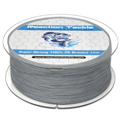 Picture of Reaction Tackle Braided Fishing Line Gray 10LB 300yd