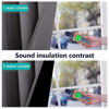 Picture of NICETOWN Total Shade Curtains and Draperies, Heavy-Duty Full Light Shading Drapes with Black Liner Backing for Villa/Hall/Dorm Window（Gray, Package of 2 Panels, 62 inches Wide x 95 inches Long