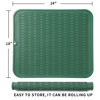 Picture of MicoYang Silicone Dish Drying Mat for Multiple Usage,Easy clean,Eco-friendly,Heat-resistant Silicone Mat for Kitchen Counter or Sink,Refrigerator or Drawer Liner Green XXL 24 inches x 18 inches