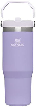 Picture of Stanley IceFlow Stainless Steel Tumbler with Straw - Vacuum Insulated Water Bottle for Home, Office or Car - Reusable Cup with Straw Leakproof Flip - Cold for 12 Hours or Iced for 2 Days (Lavender)