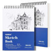 Picture of 9x12 Sketchbook - Sketch Book Pack of 2, 200 Sheets (68 lb/100gsm), Spiral Bound Artist Sketch Pad, 100 Sheets Each, Durable Acid Free Drawing Paper, Ideal for Adults & Teens