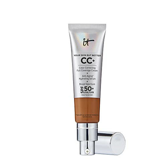 Picture of IT Cosmetics Your Skin But Better CC+ Cream, Neutral Rich - Color Correcting Cream, Full-Coverage Foundation, Hydrating Serum & SPF 50+ Sunscreen - Natural Finish - 1.08 fl oz