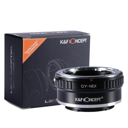 Picture of K&F Concept Lens Mount Adapter, Contax/Yashica (C/Y) Lens to Sony Alpha NEX E-Mount Camera