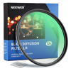 Picture of NEEWER 72mm Black Diffusion 1/4 Filter Mist Dreamy Cinematic Effect Filter Ultra Slim Water Repellent Scratch Resistant HD Optical Glass, 30 Layers Nano Coatings for Video/Vlog/Portrait Photography