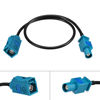 Picture of Bingfu Fakra Z Female to Male Vehicle Antenna Extension Cable 30cm 12 inch for Car Stereo Android Head Unit GPS Navigation FM AM Radio Sirius XM Satellite Radio 4G LTE TEL Telematics Bluetooth Module