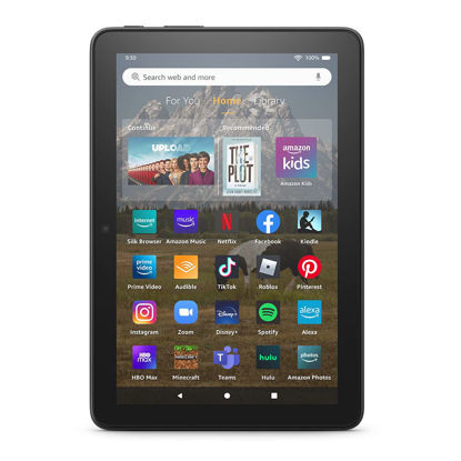 Picture of Fire HD 8 tablet, 8” HD Display, 64 GB, 30% faster processor, designed for portable entertainment, (2022 release), Black