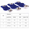 Picture of Hubulk Pet Dog Bowls 2 Stainless Steel Dog Bowl with No Spill Non-Skid Silicone Mat + Pet Food Scoop Water and Food Feeder Bowls for Feeding Small Medium Large Dogs Cats Puppies (Large, Navy Blue)