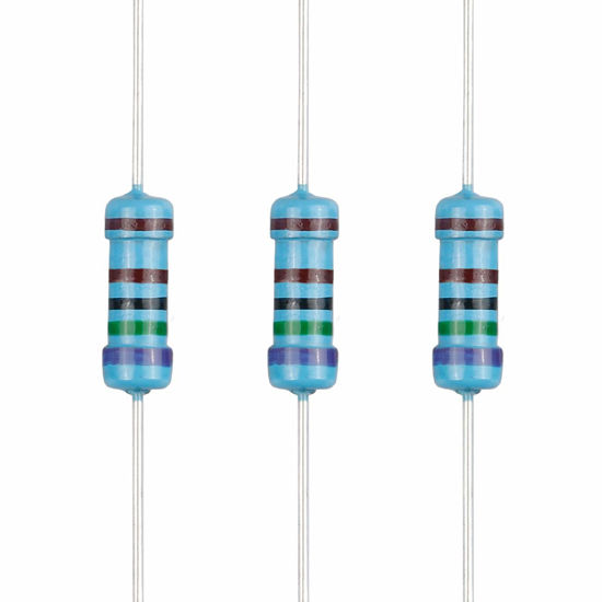 Picture of EDGELEC 100pcs 7.5K ohm Resistor 1/2w (0.5Watt) ±1% Tolerance Metal Film Fixed Resistor, Multiple Values of Resistance Optional