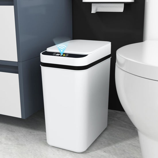 GetUSCart- Bathroom Trash Can with Lid Touchless Automatic Garbage