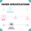 Picture of Springhill 11” x 17” Blue Colored Cardstock Paper, 67lb Vellum Bristol, 147gsm, 250 Sheets (1 Ream) - Premium Lightweight Cardstock, Vellum Printer Paper with Textured Finish - 026004R