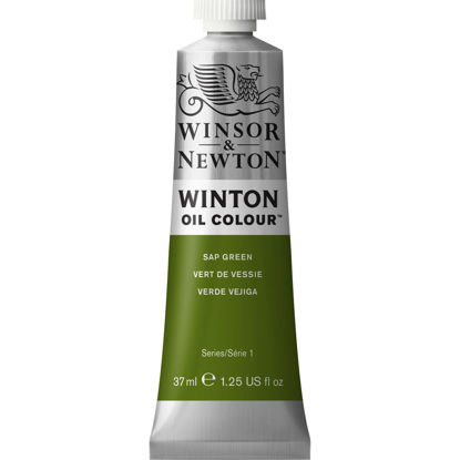 Picture of Winsor & Newton Winton Oil Color, 37ml (1.25-oz) Tube, Sap Green