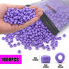 Picture of 1000Pcs Pony Beads Bracelet 9mm Purple Plastic Barrel Pony Beads for Necklace,Hair Beads for Braids for Girls,Key Chain,Jewelry Making (Purple)