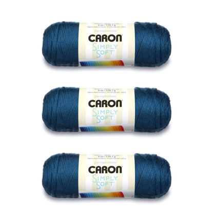 Picture of Caron Simply Soft Ocean Yarn - 3 Pack of 170g/6oz - Acrylic - 4 Medium (Worsted) - 315 Yards - Knitting/Crochet