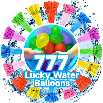 Picture of Water Balloons Instant Balloons Easy Quick Fill Balloons Splash Fun for Kids Girls Boys Balloons Set Party Games Quick Fill 777 Balloons for Outdoor Summer Funs ASAFU