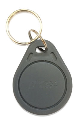 Picture of 100 Thin 26 Bit Proximity Key Fobs Weigand Prox Keyfobs Compatable with ISOProx 1386 1326 H10301 Format Readers. Works with The vast Majority of Access Control Systems