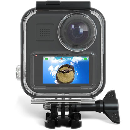 Picture of FitStill Compatible Underwater Diving Waterproof Case Protective Shell 45M/147FT with Touchscreen Bracket Accessories for Go Pro Max Action Camera