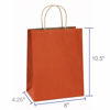 Picture of BagDream Gift Bags 8x4.25x10.5 100Pcs Shopping Bags,Cub, Paper Bags, Kraft Bags, Retail Bags, Paper Bags with Handles, Craft Bags, 100% Recyclable Paper (Orange)