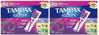 Picture of Tampax Radiant Tampons Trio Pack, Light/Regular/Super Absorbency, Unscented, 80 ct. (Pack of 2)