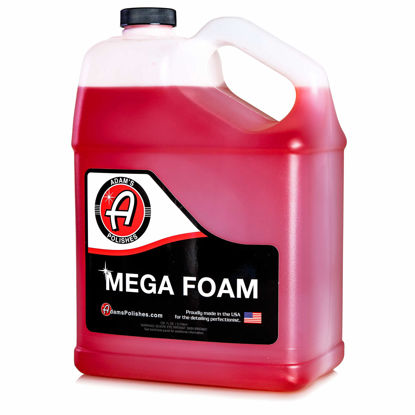 Picture of Adam's Polishes Cleaning Agent, Mega Foam Gallon - pH For Foam Cannon, Pressure Washer or Foam Gun, Concentrated Car Detailing & Cleaning Detergent Soap, Won't Strip Car Wax or Ceramic Coating