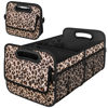 Picture of Car Trunk Organzier for suv,Car Organziers and Storage with 6 Big Pocket,Car Accessories for Women/Men 70L Waterproof Polyester Trunk Organzier for Car/SUV/Minivan/Truck(Large, Leopard print)