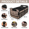 Picture of Car Trunk Organzier for suv,Car Organziers and Storage with 6 Big Pocket,Car Accessories for Women/Men 70L Waterproof Polyester Trunk Organzier for Car/SUV/Minivan/Truck(Large, Leopard print)