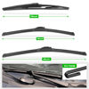 Picture of 3 wipers Replacement for 2006-2021 Kia Sedona, Windshield Wiper Blades Original Equipment Replacement - 26"/18"/16" (Set of 3) U/J HOOK