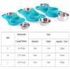Picture of Hubulk Pet Dog Bowls 2 Stainless Steel Dog Bowl with No Spill Non-Skid Silicone Mat + Pet Food Scoop Water and Food Feeder Bowls for Feeding Small Medium Large Dogs Cats Puppies (Large, Green)