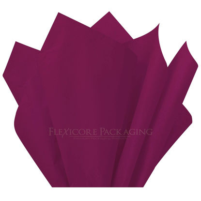 Picture of Flexicore Packaging Plum Purple Gift Wrap Tissue Paper Size: 15 Inch X 20 Inch | Count: 100 Sheets | Color: Plum