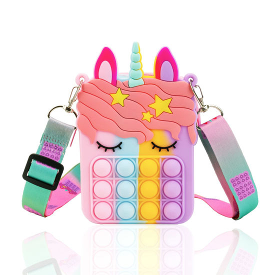 Unicorn Tote Bags - Colorful Multi-Purpose Hand Bag with Zip Lock, Fas –  FunBlast
