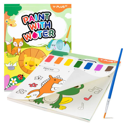 Picture of YPLUS Paint with Water Books for Toddler, Watercolor Coloring Paper for Kids Ages 1-3, 2-4, All-in-One Magic Book Art Craft Gift for Drawing - Animals