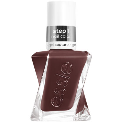 Picture of Essie Gel Couture Long-Lasting Nail Polish, 8-Free Vegan, Raisin Brown, All Checked Out, 0.46 fl oz