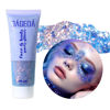 Picture of DAGEDA Body Glitter Gel, Face Glitters Body Gel Sequins Shimmer Liquid Eyeshadow, Chunky Glitter for Face Hair Nails, Holographic Cosmetic Laser Powder Festival Glitter Makeup 1.7oz (Mermaid)
