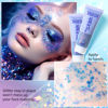 Picture of DAGEDA Body Glitter Gel, Face Glitters Body Gel Sequins Shimmer Liquid Eyeshadow, Chunky Glitter for Face Hair Nails, Holographic Cosmetic Laser Powder Festival Glitter Makeup 1.7oz (Mermaid)