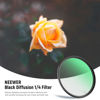 Picture of NEEWER 58mm Black Diffusion 1/4 Filter Mist Dreamy Cinematic Effect Filter Ultra Slim Water Repellent Scratch Resistant HD Optical Glass, 30 Layers Nano Coatings for Video/Vlog/Portrait Photography
