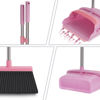 Picture of Broom Dustpan Set, Broom and Dustpan Set for Home, Broom and Dustpan Set, Stand Up Broom and Dustpan, Broom and Dustpan Combo for Office (Pink)
